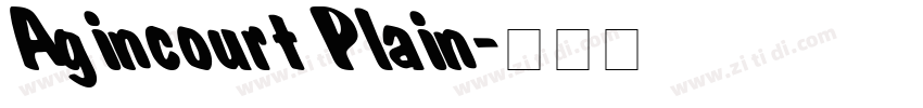 Agincourt Plain字体转换